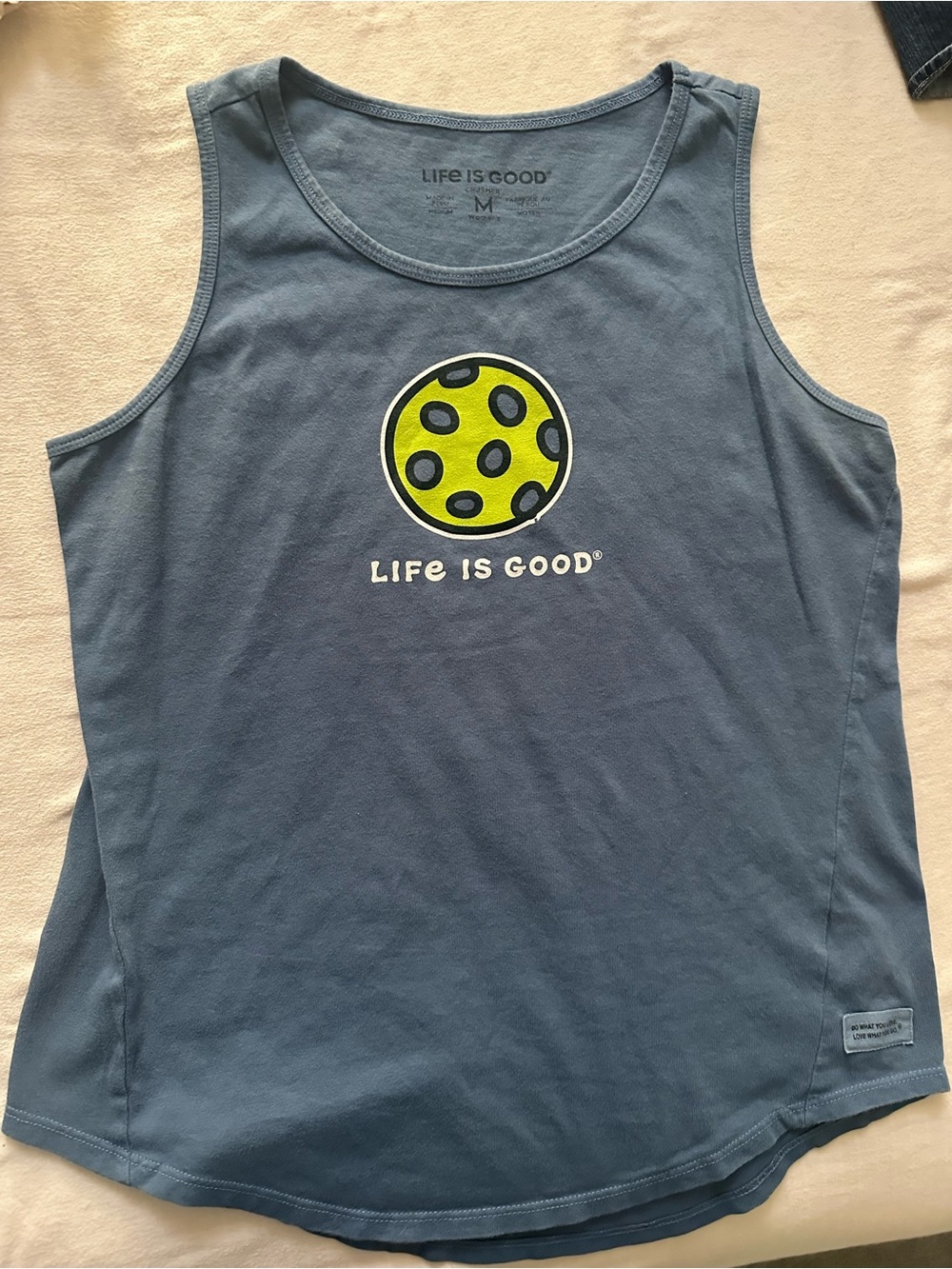 Life Is Good Blue Pickleball Tank Top